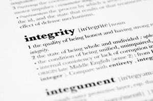 Photo of definition of integrity